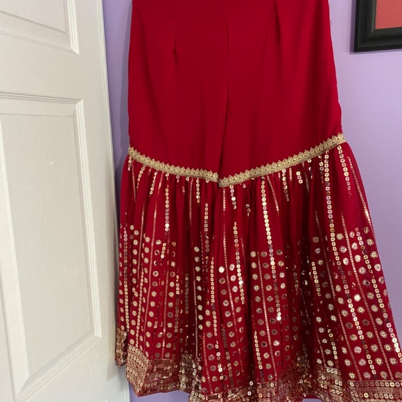 Sharara / Gharara Indian / Pakistani Outfit Size 8 - Picture 6 of 10
